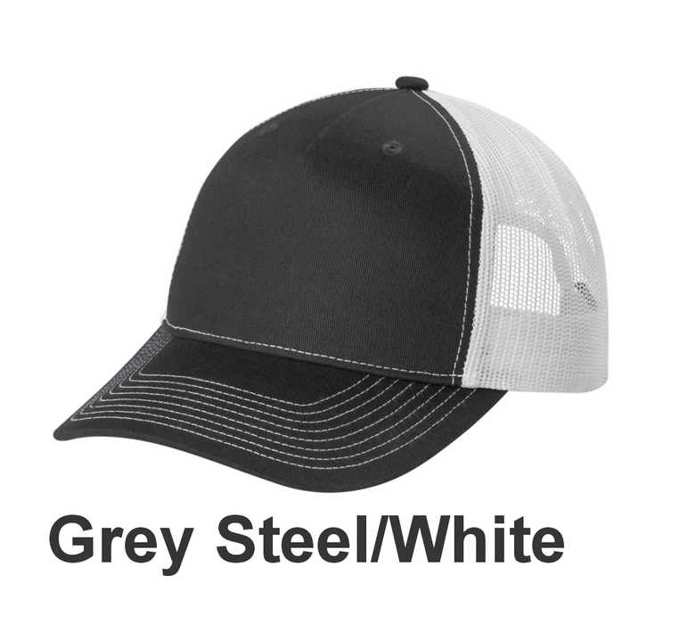 Port Authority Snapback 5-Panel Trucker Cap w/ DTF (C405) - 8 Colors Available