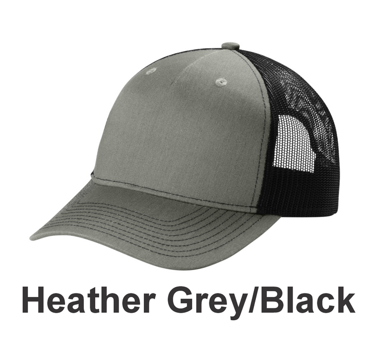 Port Authority Snapback 5-Panel Trucker Cap w/ DTF (C405) - 8 Colors Available