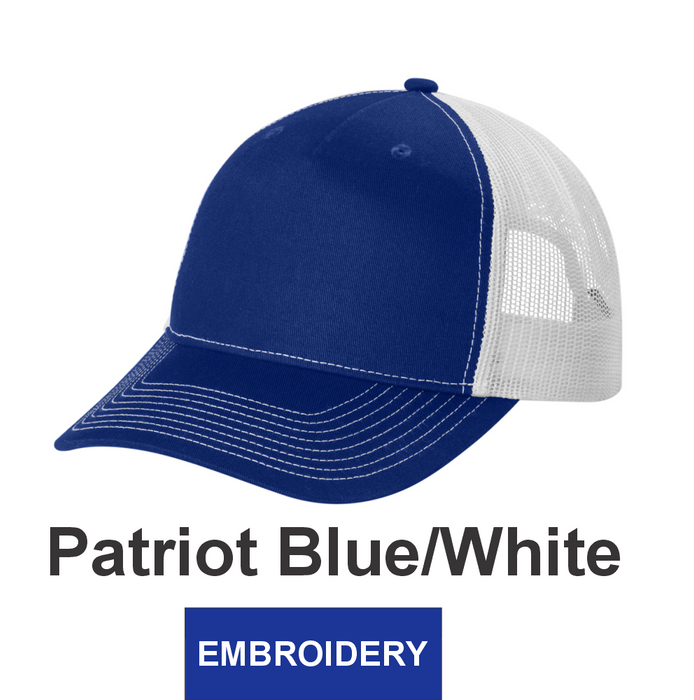 Port Authority Snapback 5-Panel Trucker Cap w/ Embroidery (C405) - 8 Colors Available