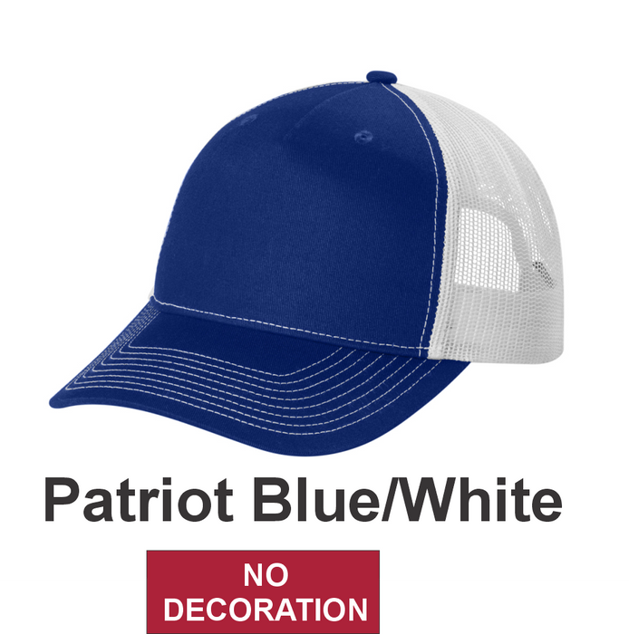 Port Authority Snapback 5-Panel Trucker Cap w/ No Decoration (C405) - 8 Colors Available