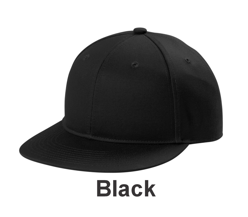 Port Authority® Snapback Flat Bill Cap w/ Embroidery (C406) -  4 Colors Available