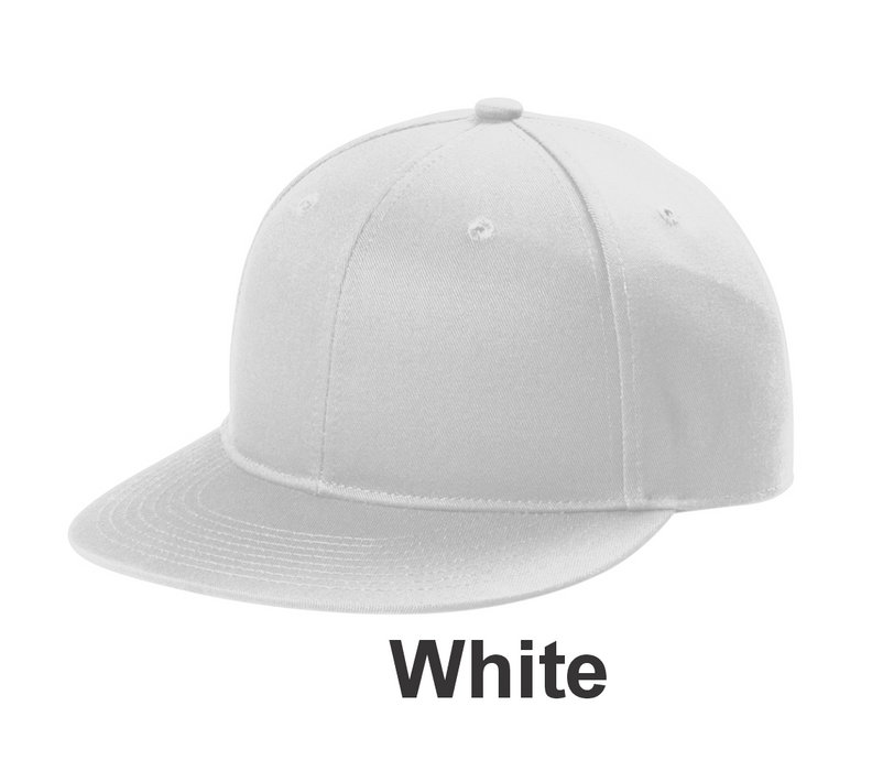 Port Authority® Snapback Flat Bill Cap w/ Embroidery (C406) -  4 Colors Available