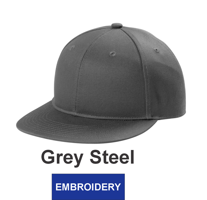 Port Authority® Snapback Flat Bill Cap w/ Embroidery (C406) -  4 Colors Available