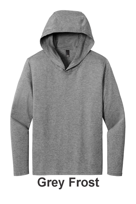 District® Perfect Tri® Long Sleeve Hoodie - w/ 1 Location Print (DM139) - 10 Colors Available