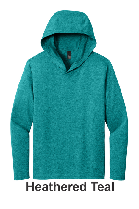 District® Perfect Tri® Long Sleeve Hoodie - w/ 1 Location Print (DM139) - 10 Colors Available