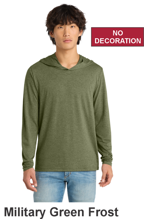 District® Perfect Tri® Long Sleeve Hoodie - w/ No Print (DM139) - 10 Colors Available