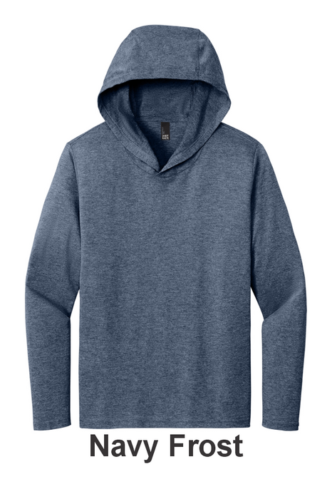 District® Perfect Tri® Long Sleeve Hoodie - w/ 1 Location Print (DM139) - 10 Colors Available