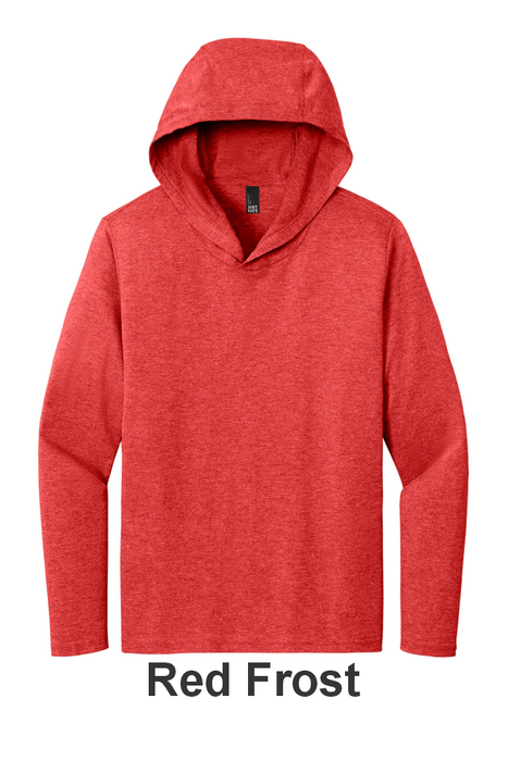 District® Perfect Tri® Long Sleeve Hoodie - w/ 1 Location Print (DM139) - 10 Colors Available