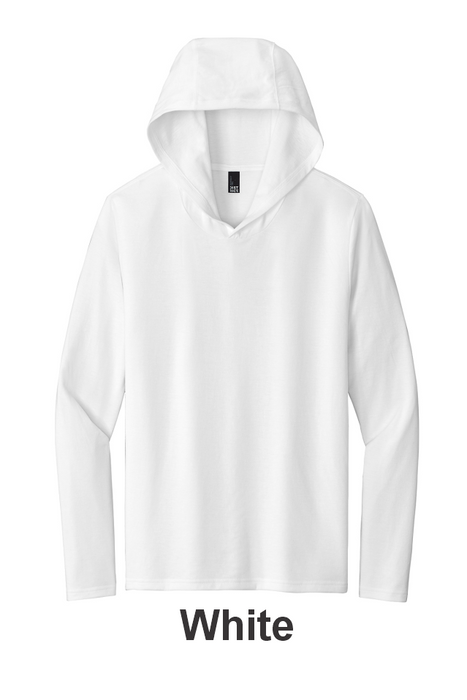 District® Perfect Tri® Long Sleeve Hoodie - w/ 1 Location Print (DM139) - 10 Colors Available