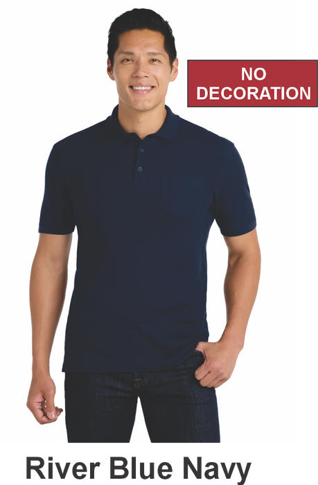 Port Authority® Core Classic Pique Pocket Polo w/ No Decoration (K100P) - 5 Colors Available