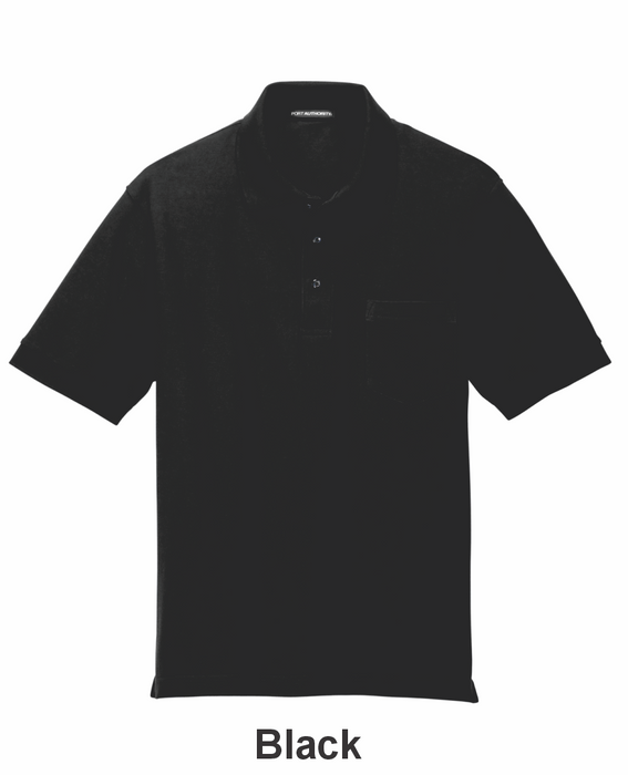Port Authority® Silk Touch™ Polo with Pocket w/ DTF (K500P) - 9 Colors Available