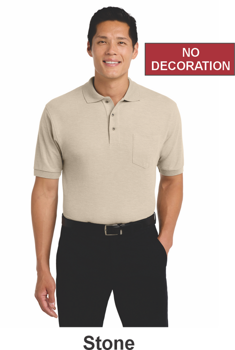 Port Authority® Silk Touch™ Polo with Pocket w/ No Decoration (K500P) - 9 Colors Avaiable