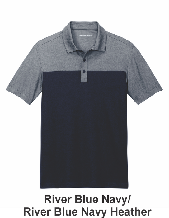Port Authority® Fine Pique Blend Blocked Polo w/ No Decoration (K831) - 3 Colors Available