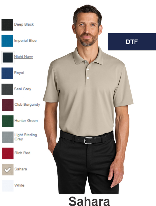Port Authority® Dry Zone® Stain-Release Grid Polo w/ DTF (K845) - 11 Colors Available