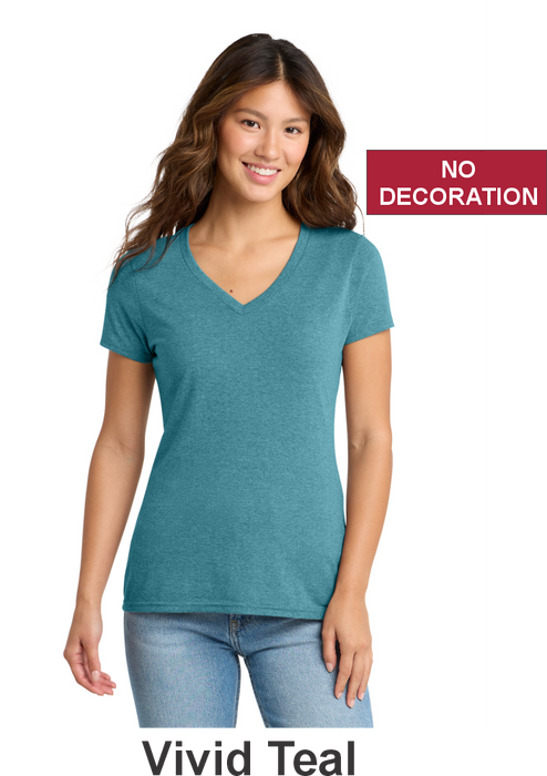 Port & Co™ Women's Tri-Blend V-Neck Tee w/ No Print (LPC330V) - 9 Colors Available