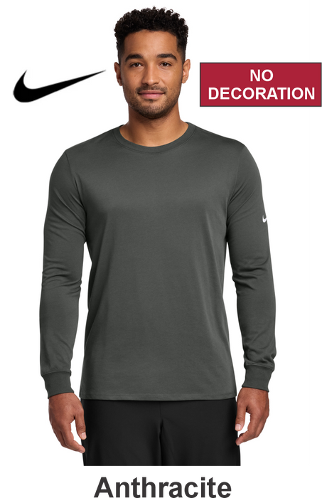 Nike Dri-FIT Cotton/Poly Long Sleeve Tee - w/ No Print (NKBQ5230) - 6 Colors Available