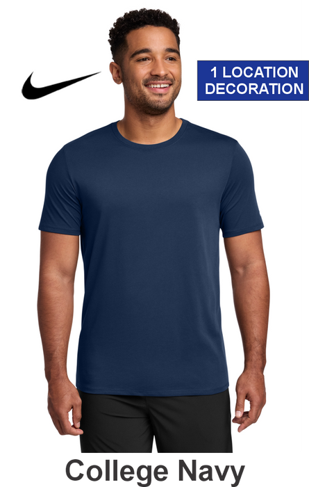 Nike Dri-FIT Cotton/Poly Tee - w/ 1 Location Print (NKBQ5231) - 9 Colors Available