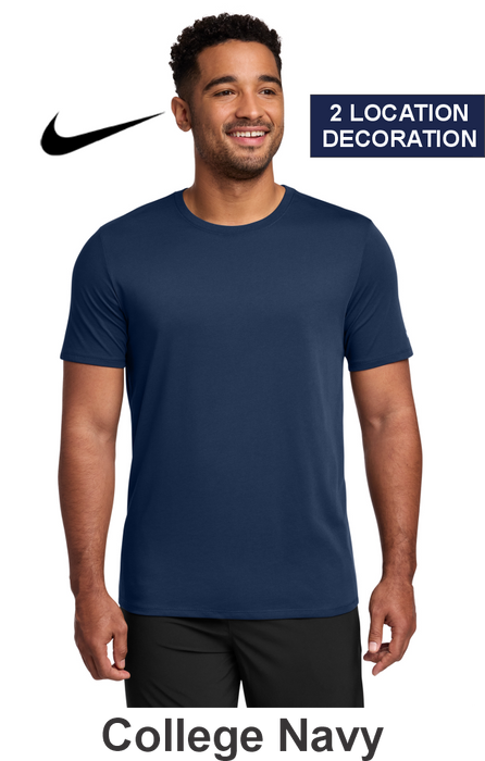 Nike Dri-FIT Cotton/Poly Tee - w/ 2 Location Print (NKBQ5231) - 9 Colors Available