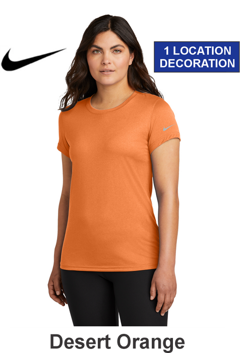 Nike Women's Swoosh Sleeve Legend Tee w/ 1 Location Print (NKDX8734) - 13 Colors Available
