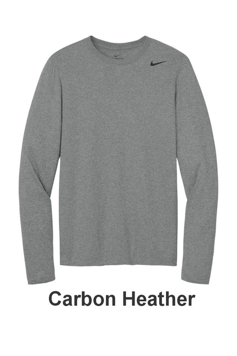 Nike Team Legend Long Sleeve Tee - w/ 1 Location Print (NKHQ4550) - 4 Colors Available