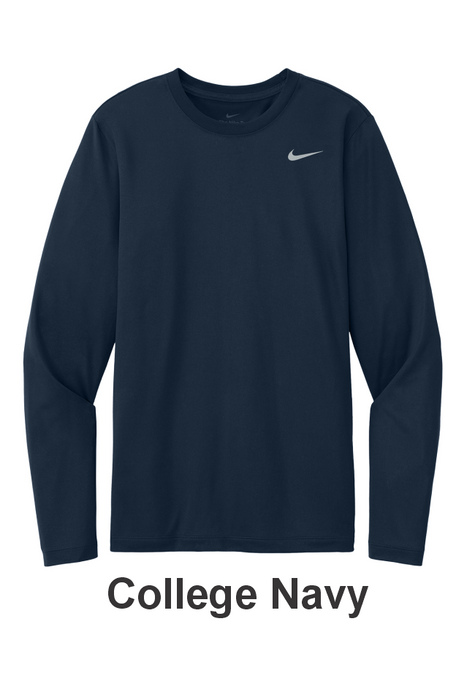 Nike Team Legend Long Sleeve Tee - w/ 1 Location Print (NKHQ4550) - 4 Colors Available