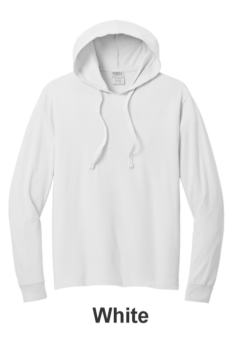 Port & Co™ Beach Wash® Garment-Dyed Pullover Hooded Tee- w/ No Print (PC099H) -7 Colors Available