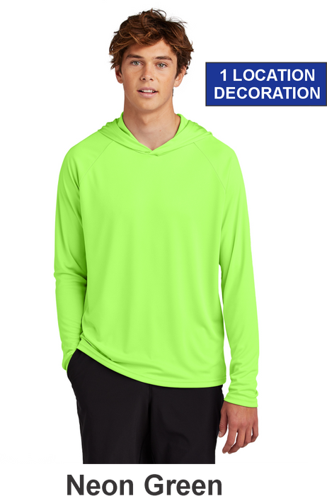 Port & Co™ Performance Pullover Hooded Tee - w/ 1 Location Print (PC380H) - 10 Colors Available