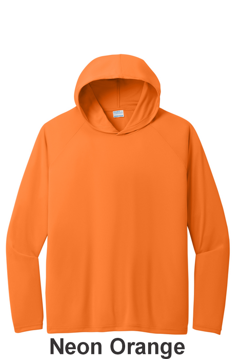 Port & Co™ Performance Pullover Hooded Tee - w/ 2 Location Print (PC380H) - 10 Colors Available