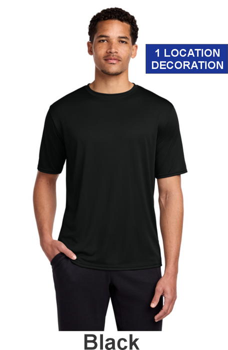 Port & Co 100% Performance Tee - w/ 1 Location Print (PC380) - 22 Colors Available