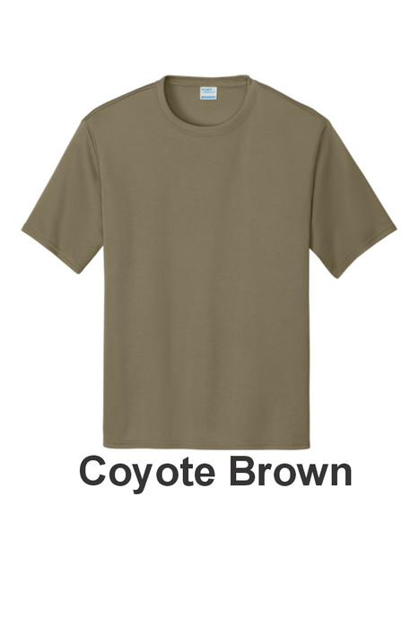 Port & Co 100% Performance Tee - w/ 1 Location Print (PC380) - 22 Colors Available