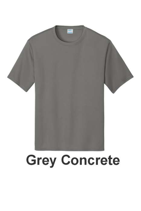 Port & Co 100% Performance Tee - w/ 1 Location Print (PC380) - 22 Colors Available