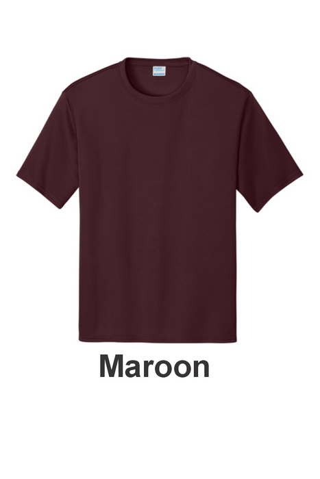 Port & Co 100% Performance Tee - w/ 1 Location Print (PC380) - 22 Colors Available