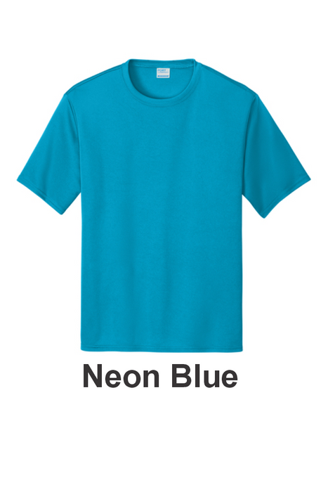 Port & Co 100% Performance Tee - w/ 1 Location Print (PC380) - 22 Colors Available