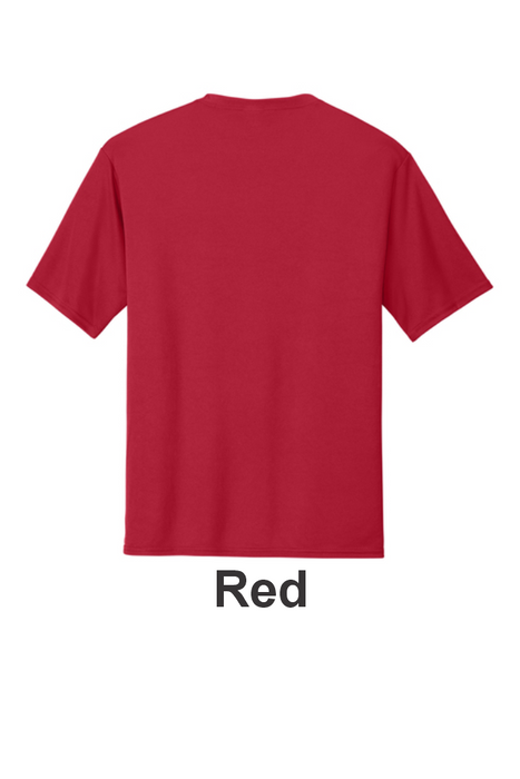 Port & Co 100% Performance Tee - w/ 1 Location Print (PC380) - 22 Colors Available