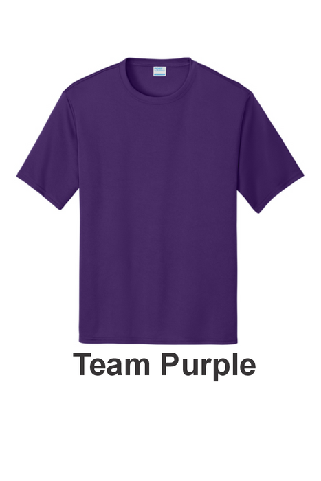 Port & Co 100% Performance Tee - w/ 1 Location Print (PC380) - 22 Colors Available