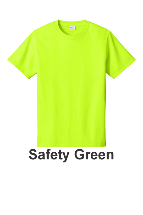 Port & Co 100% Cotton Tee - w/ 2 Location Print (PC54) - 22 Colors Available