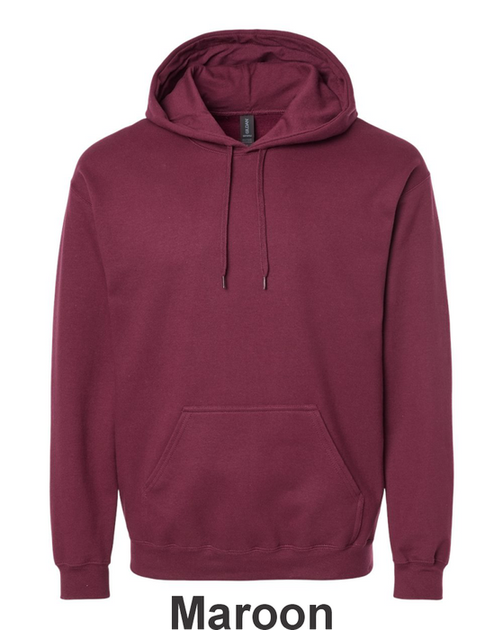Gildan® Softstyle® Midweight Pullover Hooded Sweatshirt- w/ No Print (SF500) - 37 Colors Available