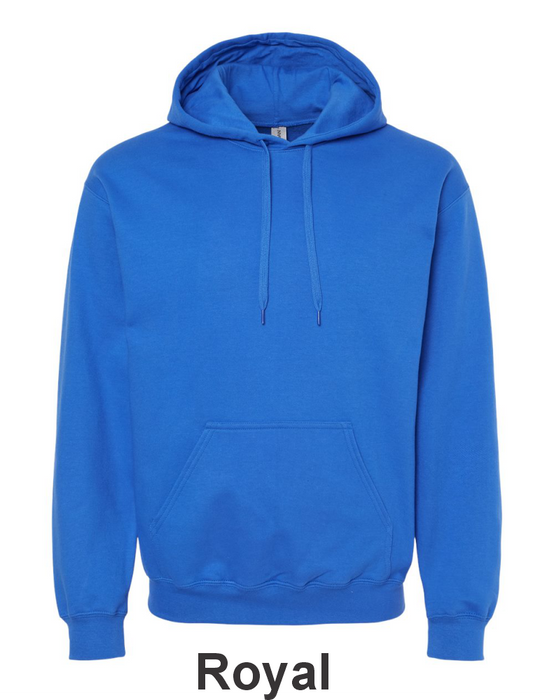 Gildan® Softstyle® Midweight Pullover Hooded Sweatshirt- w/ No Print (SF500) - 37 Colors Available
