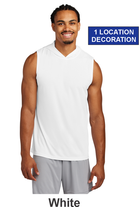 Sport-Tek® Competitor™ Sleeveless Hoodie - w/ 1 Locaton Print (ST352H) - 6 Colors