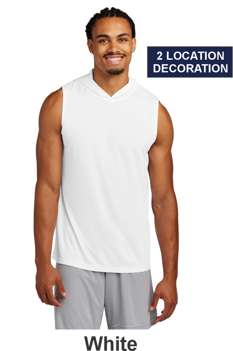 Sport-Tek® Competitor™ Sleeveless Hoodie - w/ 2 Locaton Print (ST352H) - 6 Colors