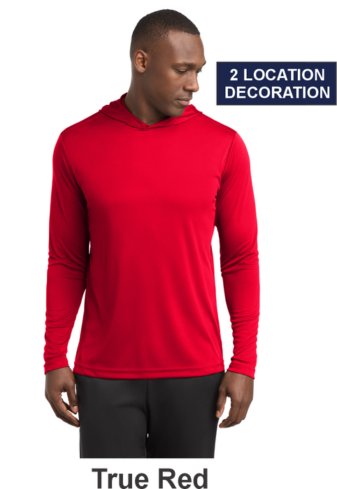 Sport-Tek® PosiCharge® Competitor™ Hooded Pullover - w/ 2 Location Print (ST358) - 6 Colors Available