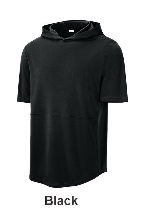 Sport-Tek® Club Short Sleeve Hoodie - w/ 2 Location Print (ST445) - 5 Colors Available