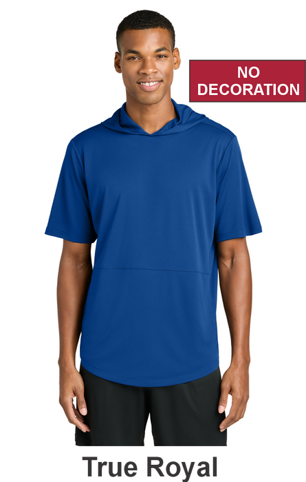 Sport-Tek® Club Short Sleeve Hoodie - w/ No Print (ST445) - 5 Colors Available